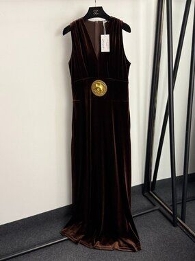 Schiaparelli velvet vest dress